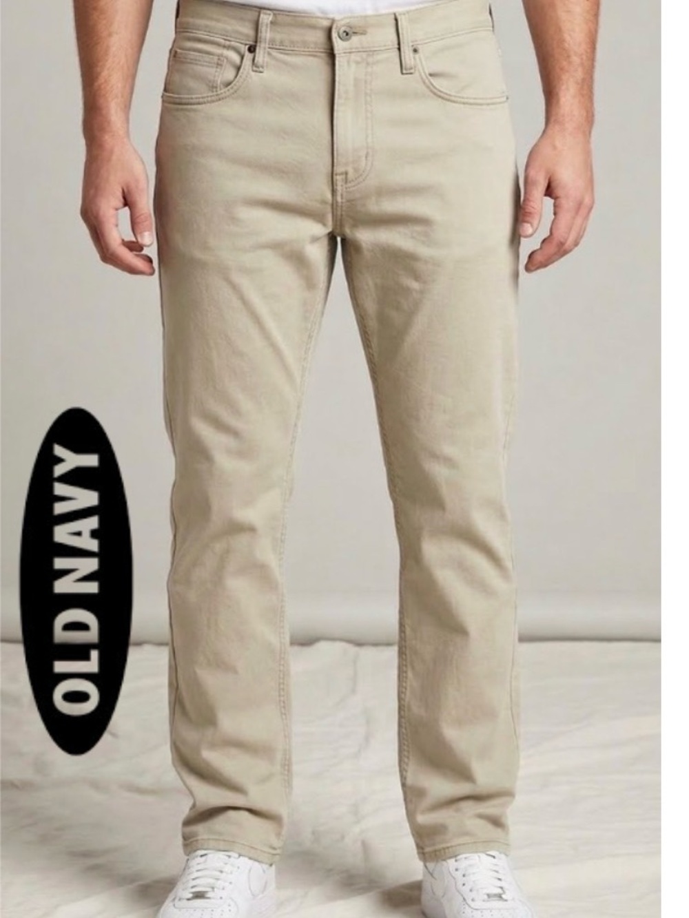 ❤️ Old Navy Straight Leg Pants in Light Khaki - Size 34/34